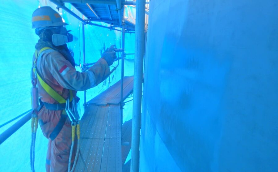 Sandblasting & Painting Tanki PT Pertamina Persero