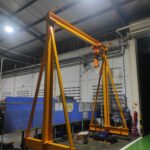 Supply & Install Mobile Gantry Crane 2 Ton Hitachi Hoist PT. MATSUMURA ITANO INDONESIA