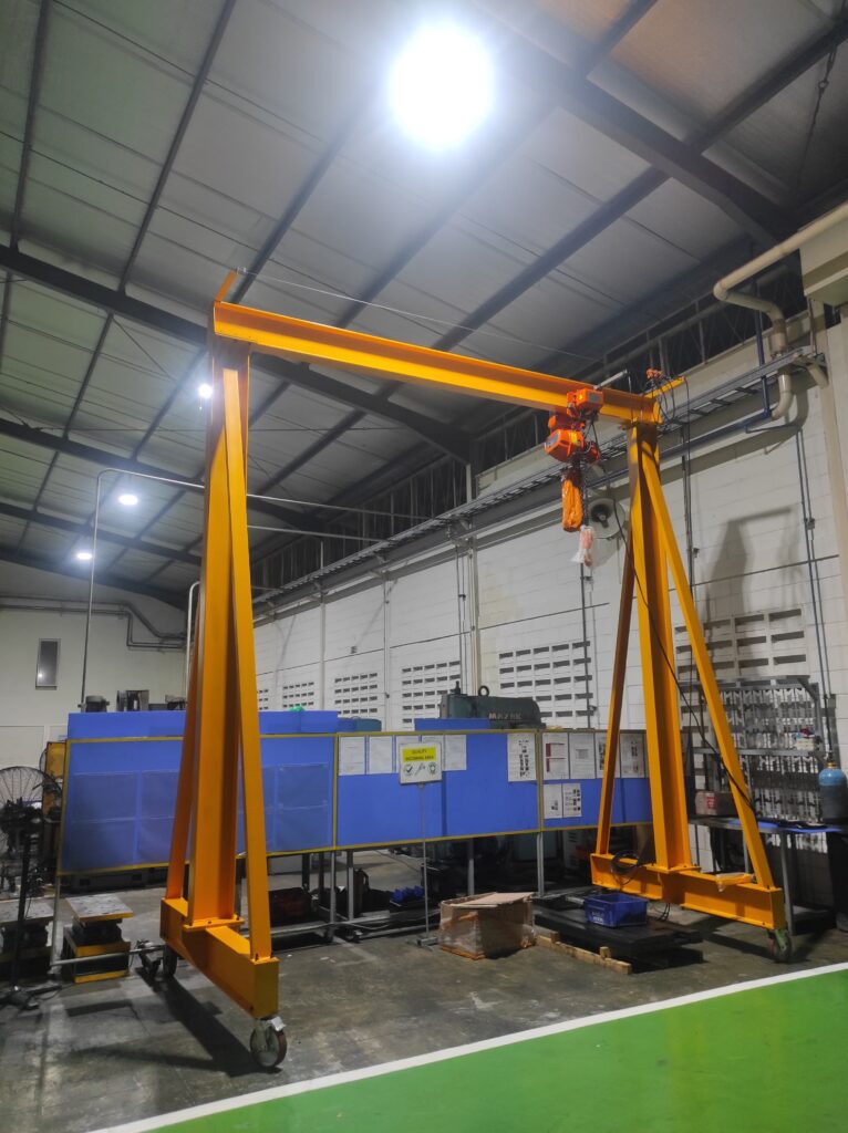 DNN PILLAR - PT. MATSUMURA ITANO INDONESIA - Supply & Install Mobile Gantry Crane 2 Ton Hitachi Hoist - 2