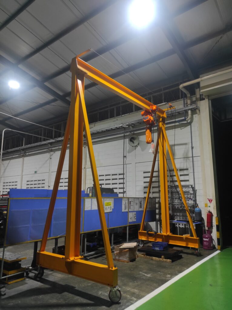 DNN PILLAR - PT. MATSUMURA ITANO INDONESIA - Supply & Install Mobile Gantry Crane 2 Ton Hitachi Hoist