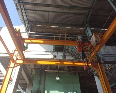 Fabrikasi & Instalasi Free Standing Crane dan Overhead Crane 2Ton Hitachi Hoist PT. SARANA HEBAT ENERGI