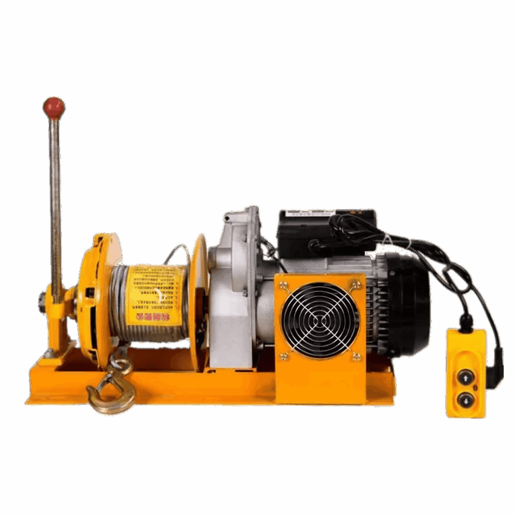DNN-Pillar-With-Clutch-Electric-Winch